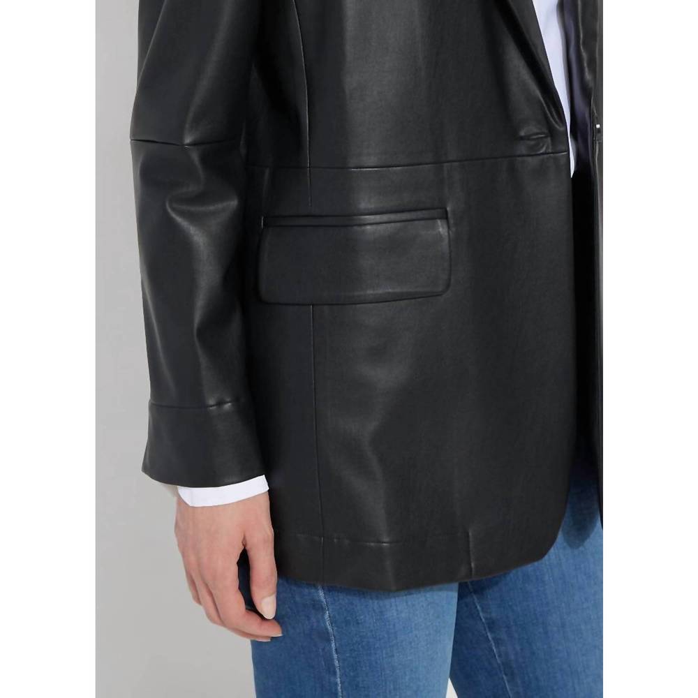 NEW LYSSE eira vegan leather jacket in black - Picture 5 of 5